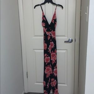Forever 21 flowered jumpsuit, never worn